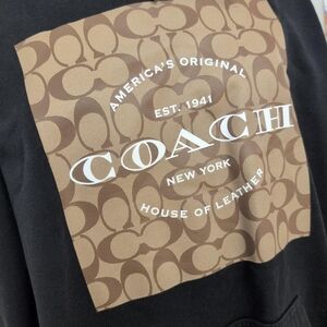 Coach Black and Tan Graphic Sweatshirt